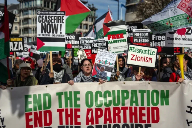demo bela gaza di eropa