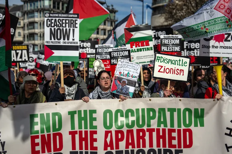 demo bela gaza di eropa