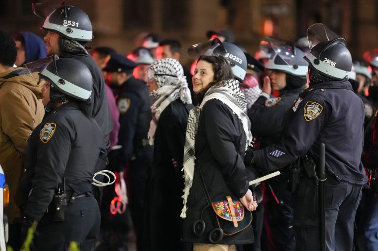 demo di univ columbia digrebeg polisi