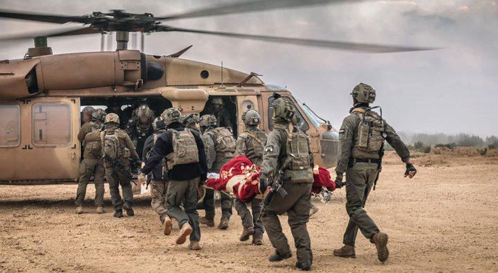 korban dari barisan penjajah dibawa heli